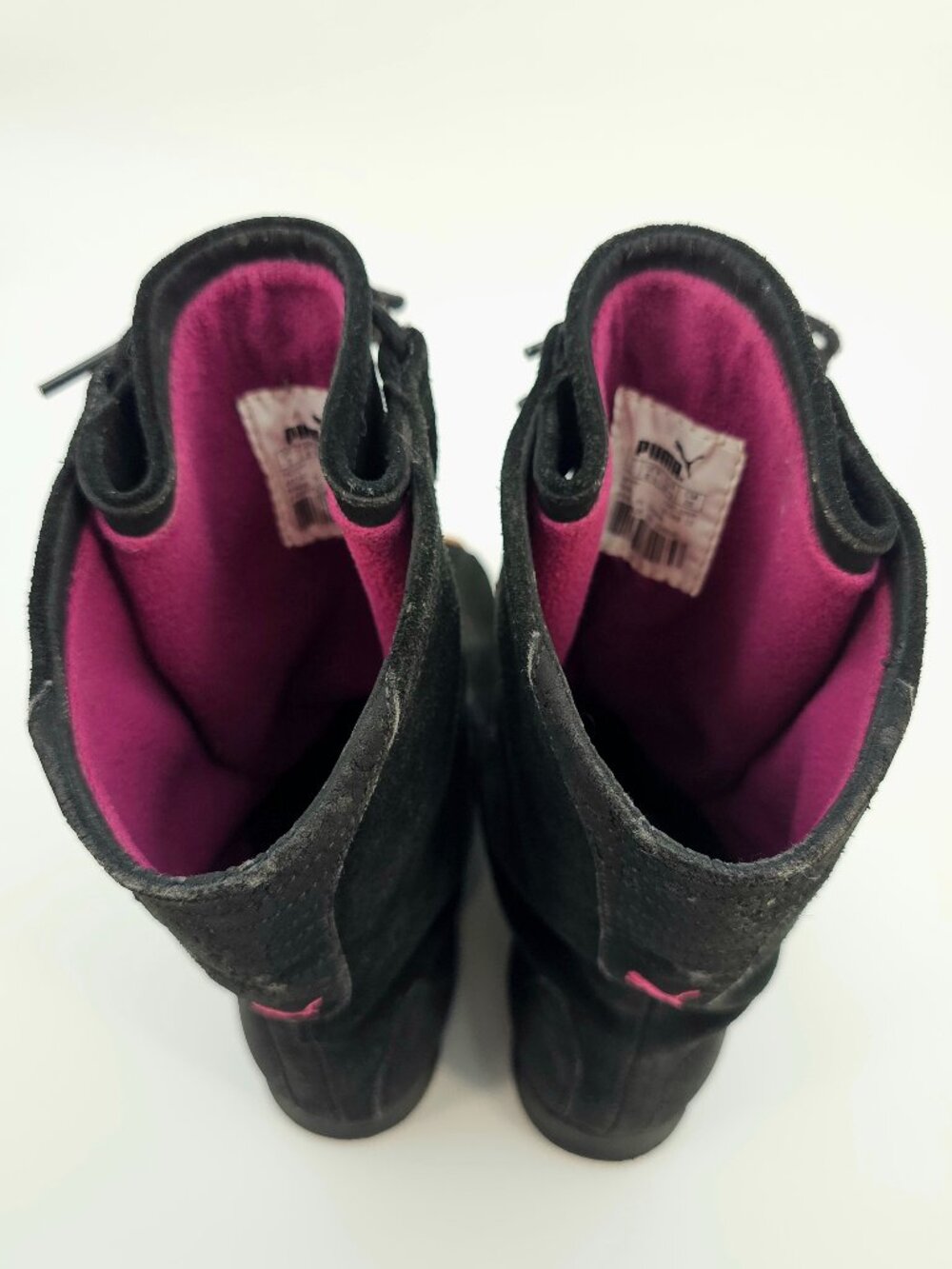 PUMA x MAHANUALA Leather Japanese Style High Shoes Sneakers Womens Size 5.5 Rare - Picture 6 of 14